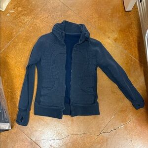 Navy Blue Zip-Up Hoodie lululemon